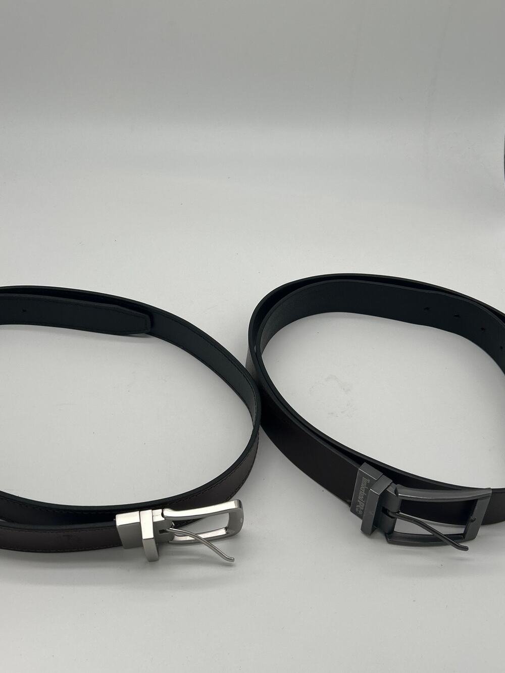 Timberland Leather Belts Lot of 2 Brown Genuine Leather Size 44 Workwear